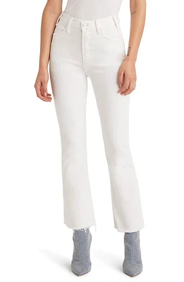 MOTHER The Hustler High Waist Fray Hem Ankle Bootcut Jeans Fairest Of Them All at Nordstrom,