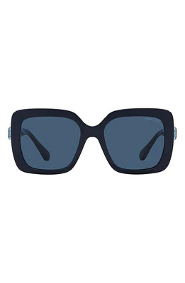 Swarovski 55mm Square Sunglasses in Opal Blue at Nordstrom