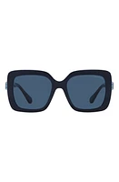 Swarovski 55mm Square Sunglasses in Opal Blue at Nordstrom