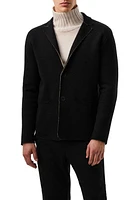 AlphaTauri Water Resistant Felted Merino Wool Blazer Black Corn at Nordstrom,