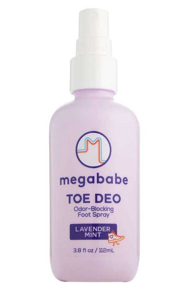 Megababe Toe Deo Odor Blocking Foot Spray in Purple at Nordstrom, Size 3.8 Oz