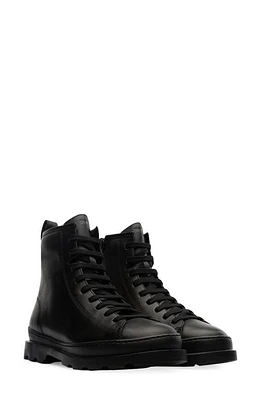 Camper Brutus Combat Boot New Black Leather at Nordstrom,