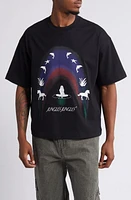 JUNGLES Oversize Life is Magick Graphic T-Shirt Black at Nordstrom,