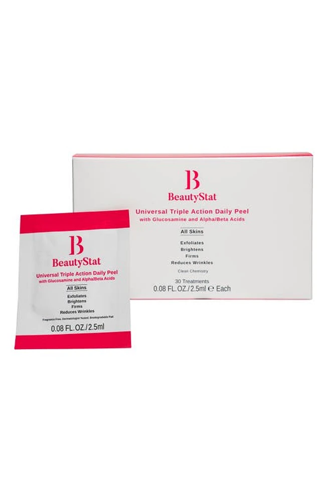 BeautyStat Triple Action One-Step Daily Exfoliating Peel Pad at Nordstrom, Size 30 Count