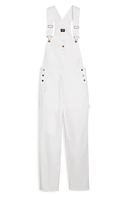 PUMA x Noah Cotton Twill Overalls in Puma White at Nordstrom, Size 32