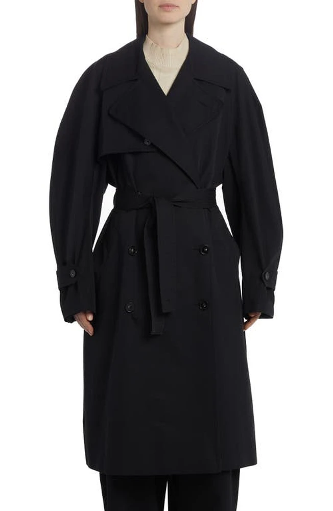 Stella McCartney Iconic Cotton Trench Coat 1000 Black at Nordstrom, Us