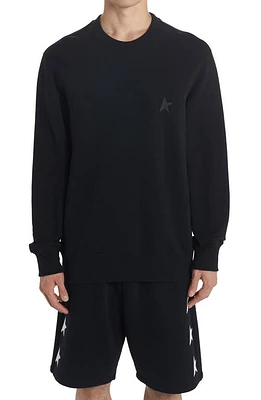 Golden Goose Star Collection Logo Cotton Sweatshirt in Black at Nordstrom, Size Xx-Large