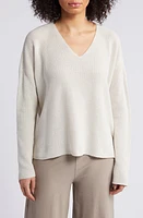 Eileen Fisher V-Neck Organic Cotton Sweater at Nordstrom,