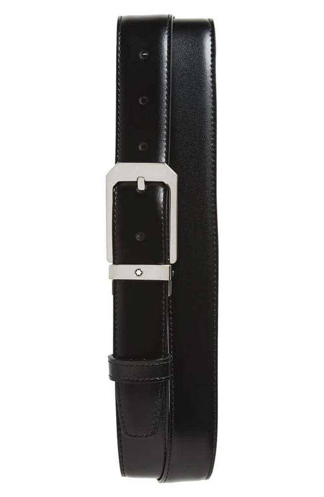 Montblanc Reversible Leather Belt in Black/Brown at Nordstrom