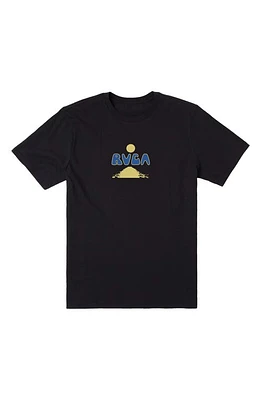 RVCA Blue Lagoon Cotton Graphic T-Shirt Black at Nordstrom,