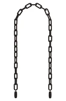 ossa Oval Link Chain Shoulder Strap in Black Metal at Nordstrom