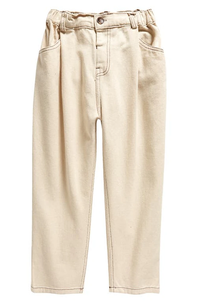 King + Lola Kids' Straight Leg Jeans Tan at Nordstrom,