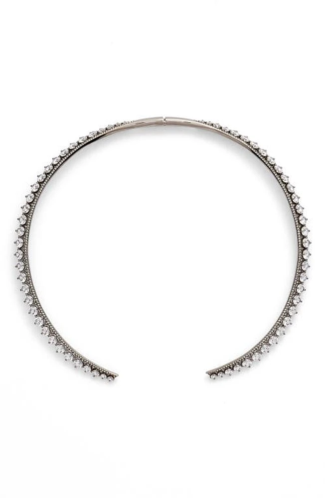 Nadri Crystal Open Collar Necklace in Black at Nordstrom