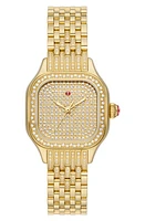 MICHELE Meggie Diamond Pavé Bracelet Watch, 29mm in Gold at Nordstrom