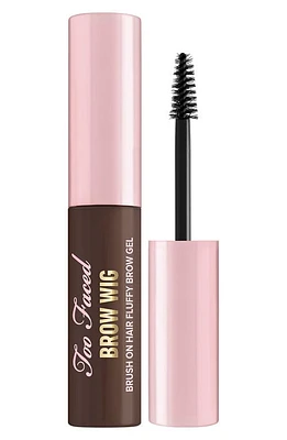 Too Faced Brow Wig Brush On Brow Gel in Dark Brown at Nordstrom