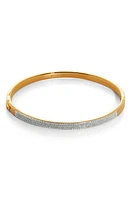 Monica Vinader Essential Pavé Diamond Bangle 18Ct Gold Vermeil On Silver at Nordstrom,