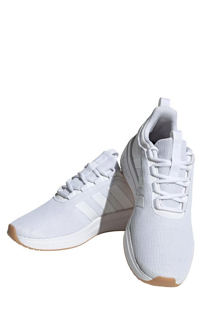 adidas Racer TR23 Running Sneaker White/White/Gum at Nordstrom,