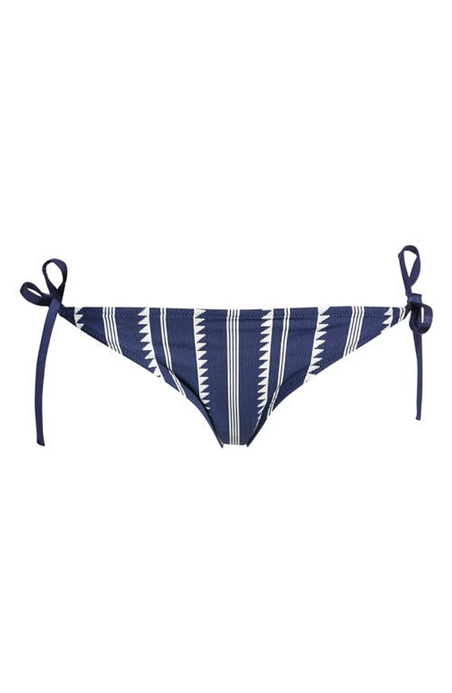 lemlem Nunu String Bikini Bottoms Navy at Nordstrom,