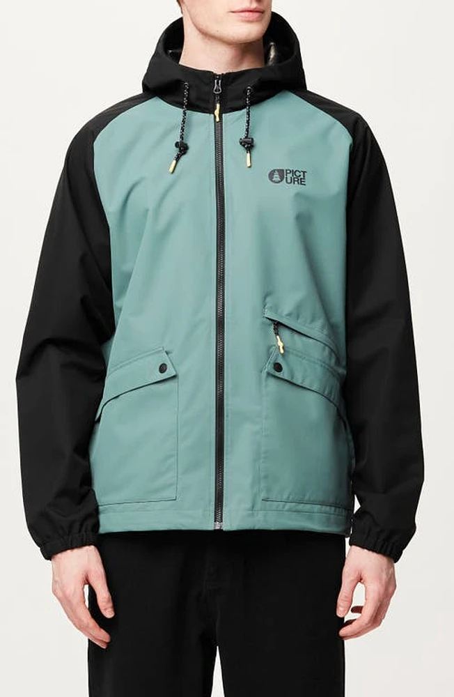 Picture Organic Clothing Surface Waterproof Hooded Jacket Sea Pine at Nordstrom,