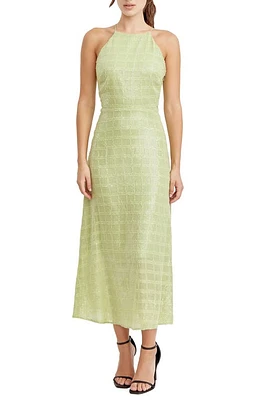 Adelyn Rae Sequin Sleeveless Maxi Dress Match Green at Nordstrom,