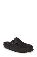 Birkenstock Boston Exquisite Clog in Black Leather at Nordstrom, Size 6-6.5Us