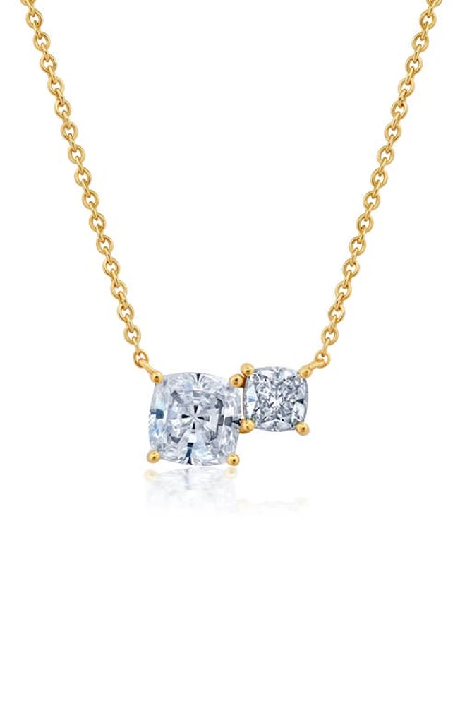 Crislu Cushion Cut Cubic Zirconia Pedant Necklace at Nordstrom