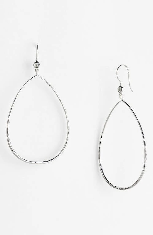 Ippolita Diamond Accent Large Teardrop Earrings in Sterling Silver at Nordstrom