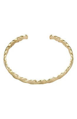 Panacea Twisted Thin Cuff Bracelet in Gold at Nordstrom