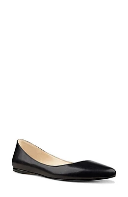 Nine West Speakup Flat Black Leather at Nordstrom,