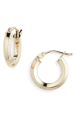 Bony Levy 14K Gold Beveled Edge Hoop Earrings at Nordstrom