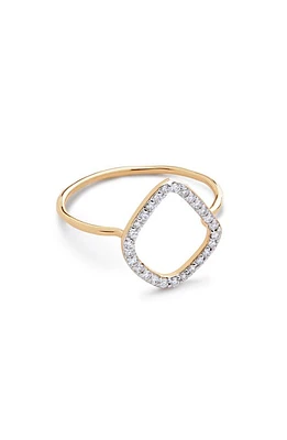 Monica Vinader Riva Lab Created Diamond Kite Ring Yellow Gold at Nordstrom,