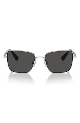 Swarovski 53mm Matric Crystal Square Sunglasses in Silver at Nordstrom