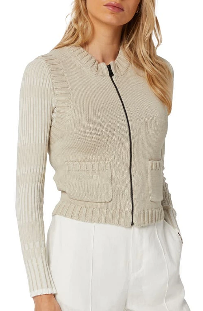 Alp N Rock Cartsen II Zip Front Organic Cotton Sweater Vest Pumice at Nordstrom,