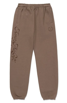 HONOR THE GIFT Logo Script Cotton Sweatpants Grey at Nordstrom,