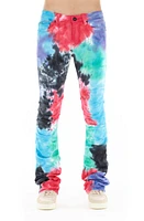 Cult of Individuality Hipster Nomad Tie Dye Stacked Bootcut Jeans at Nordstrom,