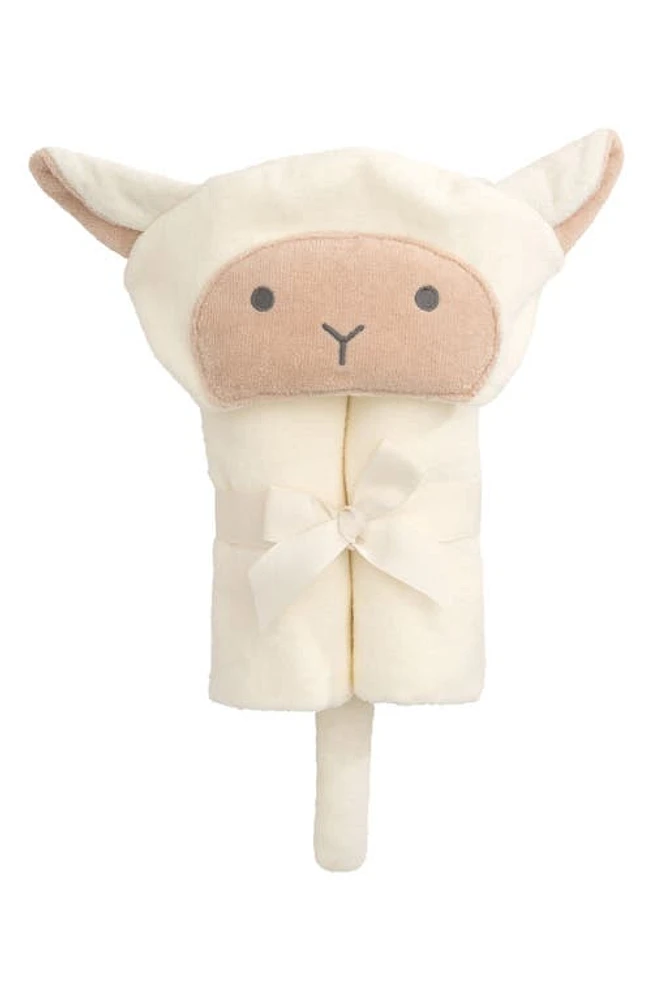 Elegant Baby Terry Velour Hooded Lamb Towel in Lambie at Nordstrom