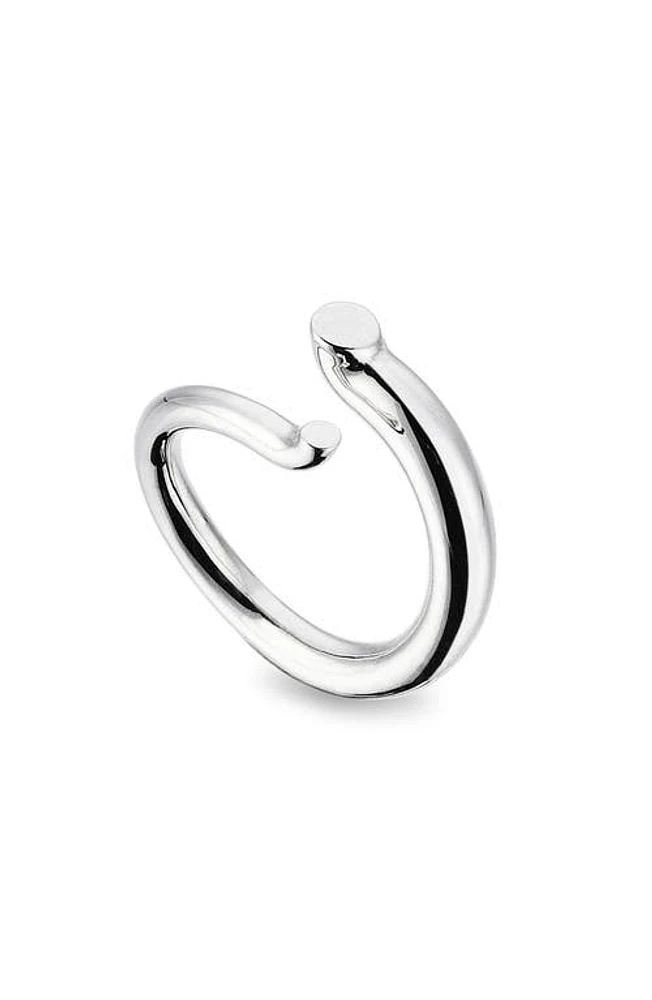 Kloto Curve Bypass Ring in Silver at Nordstrom