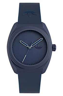 adidas AO Street Resin Strap Watch in Navy at Nordstrom