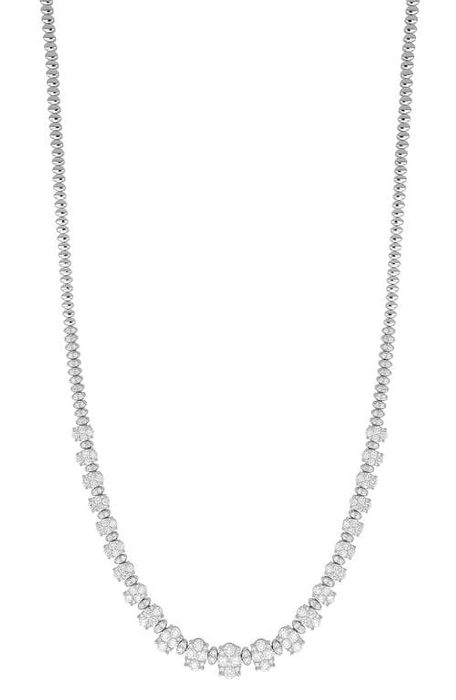 Bony Levy Audrey Graduating Diamond Necklace in 18K White Gold at Nordstrom, Size 17