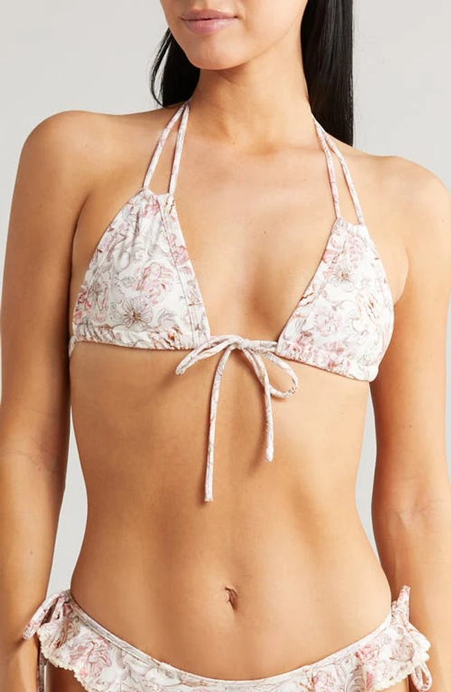 MONTCE Venecia Floral Strappy Bikini Top at Nordstrom, Size X-Large