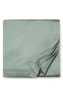 SFERRA Favo Coverlet in Seagreen at Nordstrom