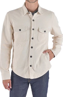 HIROSHI KATO The Anvil Button-Up Shirt Jacket Ivory at Nordstrom,