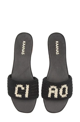 Kaanas Serin Ciao Crochet Sandal Black at Nordstrom,