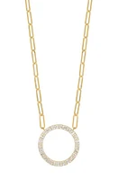 Bony Levy Gatsby Trend Diamond Circle Pendant Necklace in 18K Yellow Gold at Nordstrom