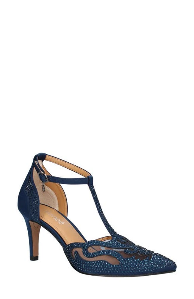 J. Reneé Lisa T-Strap Pump Navy at Nordstrom,