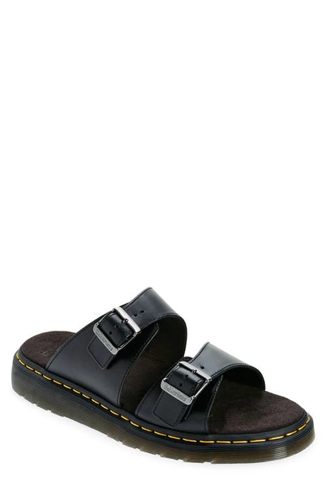 Dr. Martens Josef Slide Sandal Black Analine at Nordstrom,