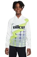 Nike Kids' Dri-FIT Long Sleeve Soccer Top Summit White at