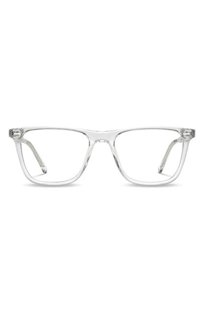 Vincero Atwater 51mm Rectangular Blue Light Blocking Glasses in Clear at Nordstrom