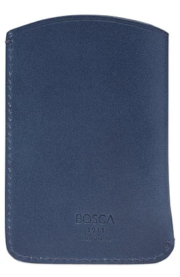 Bosca Italo Envelope Leather Card Case in Blue at Nordstrom