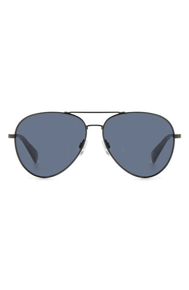 rag & bone 59mm Aviator Sunglasses in Dark Ruth Grey/Grey at Nordstrom